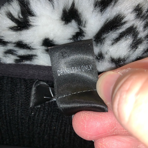 Leopard print faux fur Sweater coat with front zip and collar - Picture 7 of 10